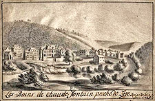 Les bains de Chaudfontaine par Renier Roidkin 1725 Les bains de Chaudfontaine par Renier Roidkin 1725